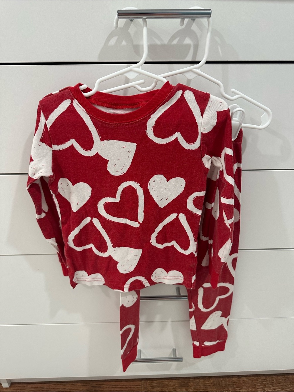 Carter Kids Red Heart Print Long-Sleeve Top Size 6